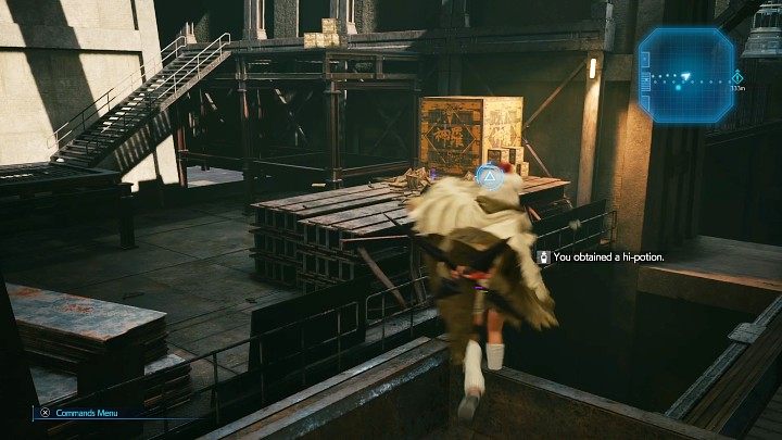 Po wygranej walce wejdźcie po drabinie na wyższe piętro i uruchomcie przenośnik taśmowy - Final Fantasy VII Remake Intermission: After Him - solucja, opis przejścia - Final Fantasy VII Remake - poradnik do gry