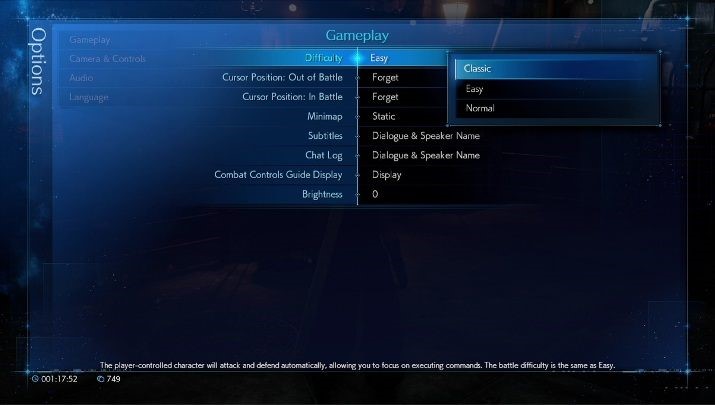 Jeśli jednak chcesz jedynie przetestować Classic Mode, możesz uruchomić go z poziomu ustawień gry - Final Fantasy VII Remake: Battle System - klasyczny i zwykły, różnice - Final Fantasy VII Remake - poradnik do gry
