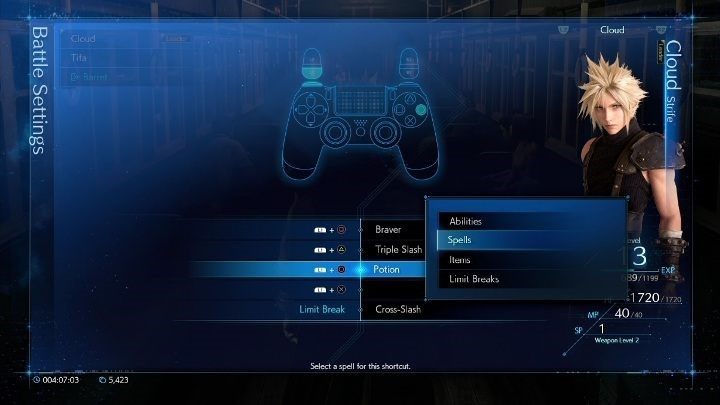 W trakcie walki masz także dostęp do potężnych ataków, zwanych Limit Break - Final Fantasy VII Remake: Battle System - klasyczny i zwykły, różnice - Final Fantasy VII Remake - poradnik do gry