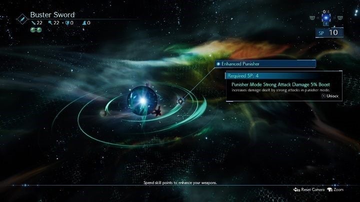 Podczas wybierania nowej umiejętności kieruj się intuicją bądź stworzonym schematem - Final Fantasy VII Remake: Umiejętności broni - zdobywanie; SP, jak wybrać - Final Fantasy VII Remake - poradnik do gry