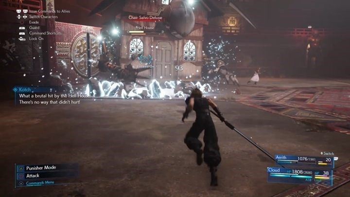 Druga faza walki z Hell House jest trudniejsza, bo wróg zacznie chodzić i używać osłony oraz innych żywiołów - Final Fantasy VII Remake: Hell House - boss, walka - Final Fantasy VII Remake - poradnik do gry