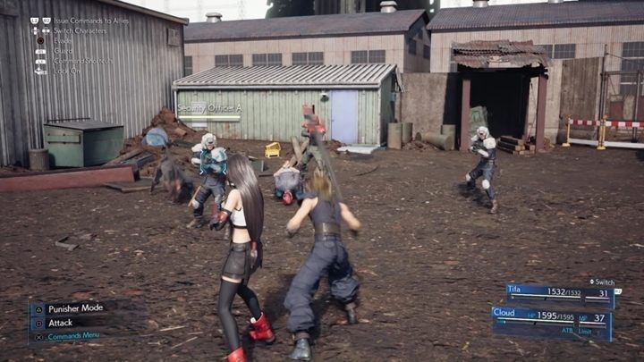 Razem z Tifą idź za porwanym Johnnym, aż w pewnym momencie dojdziecie do zgrupowania ludzi - Final Fantasy VII Remake: Home Sweet Slum - solucja - Final Fantasy VII Remake - poradnik do gry