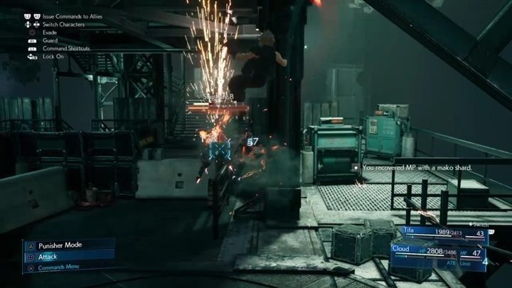 Do Clouda dołączy Tifa, co trochę ułatwi dalszą wspinaczkę, ponieważ może przejąć rolę healera i pomagać w staggerowaniu wrogów - Final Fantasy VII Remake: Fight for the Survival - solucja - Final Fantasy VII Remake - poradnik do gry