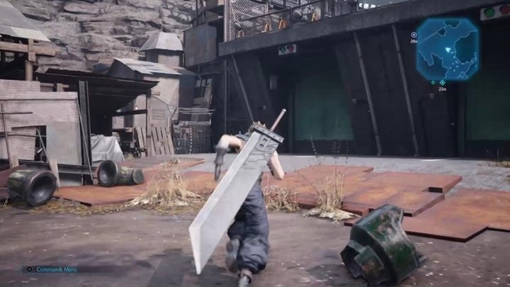 Kawałek dalej dotrzesz do sporego placu - Final Fantasy VII Remake: The Gate Wont Open - discoveries, solucja - Final Fantasy VII Remake - poradnik do gry