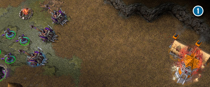 Wykorzystaj Wozy z Mięsem do niszczenia wież strażniczych przeciwnika z bezpiecznej odległości. - Wykopując Trupy | Solucja Warcraft 3 Reforged - Warcraft 3 Reforged - poradnik do gry