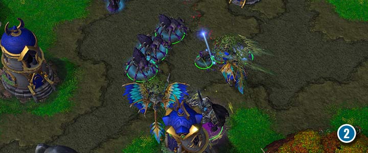 Do walki z jednostkami powietrznymi wykorzystaj Biesy Podziemi oraz jednostki naziemne. - Klucz Trzech Księżyców | Solucja Warcraft 3 Reforged - Warcraft 3 Reforged - poradnik do gry