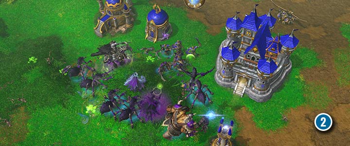 Podczas szturmu na bazę wroga, warto szybko wyeliminować robotników, aby zatrzymać proces rekonstrukcji bazy. - Upadek Silvermoon | Solucja Warcraft 3 Reforged - Warcraft 3 Reforged - poradnik do gry