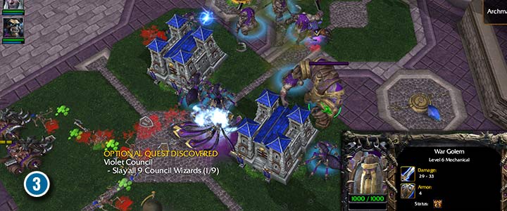 Wewnątrz Dalaranu jest kilka baz ludzi, w których odbywa się szkolenie jednostek wroga. - Oblężenie Dalaranu | Solucja Warcraft 3 Reforged - Warcraft 3 Reforged - poradnik do gry