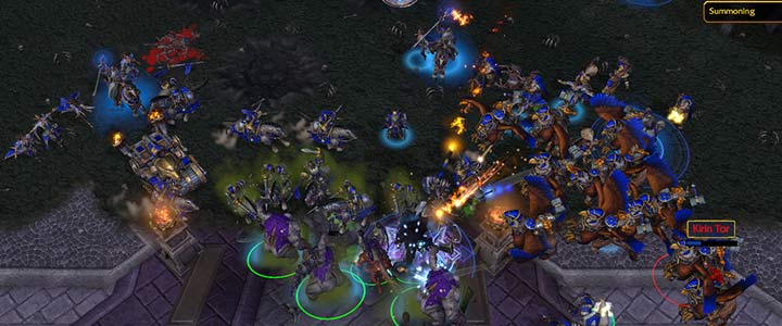 Pod koniec misji, armie ludzi zbieraj potężne wojsko, które wykorzystają do ostatniego szturmu na pozycję Króla Lisza. - Pod płonącym niebem | Solucja Warcraft 3 Reforged - Warcraft 3 Reforged - poradnik do gry