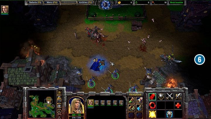 Strahnbrad został złupiony przez Orków. Podążaj za wodzem orków. Jego śmierć, zakończy misję sukcesem. - Obrona Strahnbradu | Solucja Warcraft 3 Reforged - Warcraft 3 Reforged - poradnik do gry
