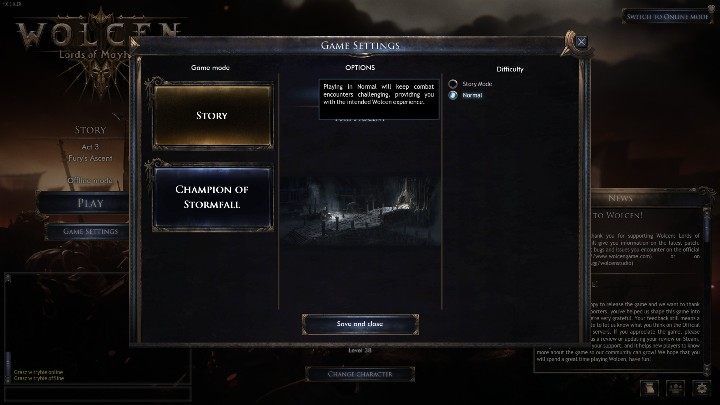 Aby odblokować wyprawy weterana, musisz ukończyć całość fabuły na poziomie adepta - Jak zmienić poziom trudności w Wolcen? - Wolcen Lords of Mayhem - poradnik do gry
