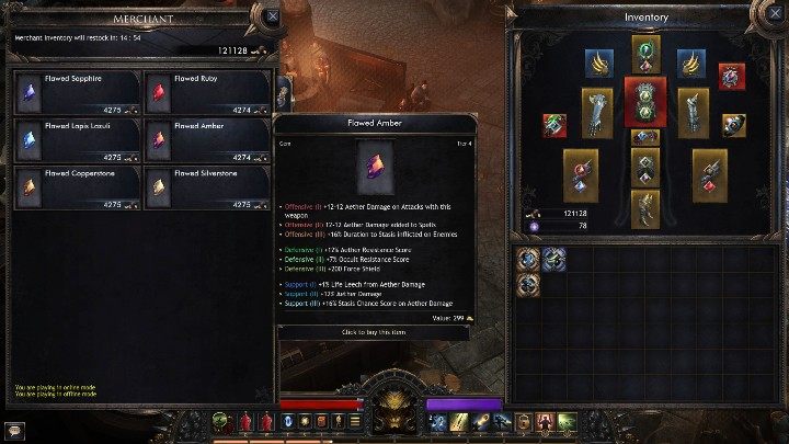 Klejnoty możesz zdobywać podróżując po świcie gry, wykonując misje bądź zakupić je u kupca - Klejnoty w grze Wolcen - Wolcen Lords of Mayhem - poradnik do gry
