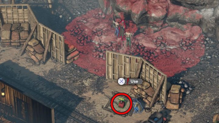 W zamordowaniu Long Coata (oraz co najmniej 2 wrogich robotników) może ci bardzo pomóc zaznaczony na powyższym obrazku detonator - Desperados 3: Wariant 2 - Znajdź dynamit w kamieniołomie, 6 Misja - solucja - Desperados 3 - poradnik do gry