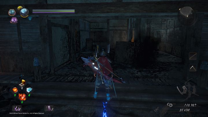Po pokonaniu go, udaj się do budynku obok, który opanowany jest przez krainę Yokai - Sanktuarium żmii | Solucja NiOh 2 - NiOh 2 - poradnik do gry