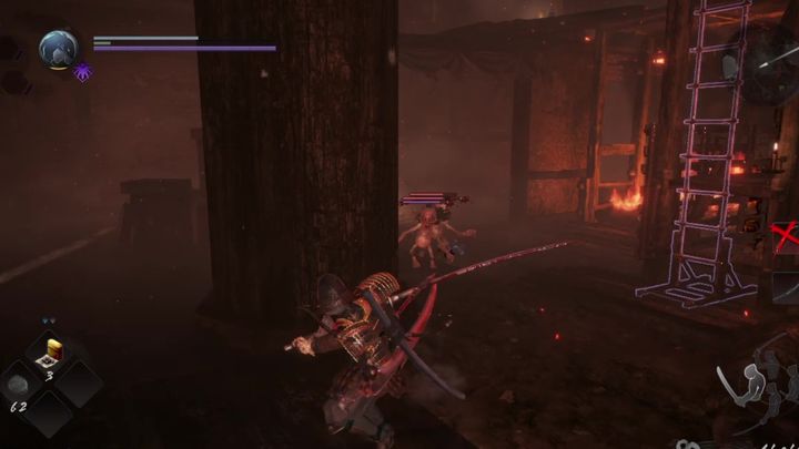 Teraz zejdź po drabinie na niższy poziom - Bestia zrodzona z dymu i ognia | Solucja NiOh 2 - NiOh 2 - poradnik do gry