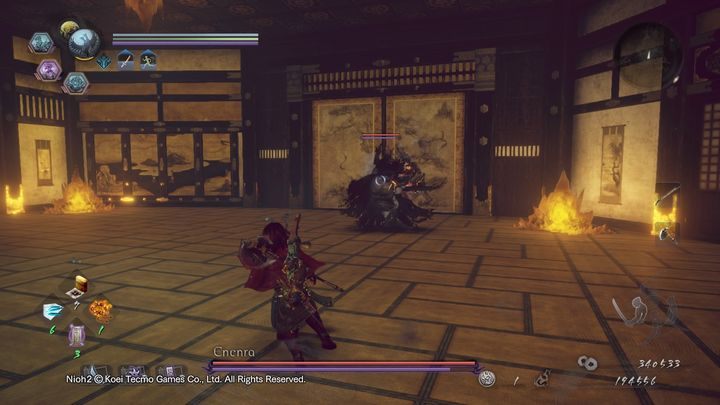 Po pokonaniu Enenry udaj się do następnego pokoju i idź schodami do góry - NiOh 2: Złoty zamek, solucja - NiOh 2 - poradnik do gry