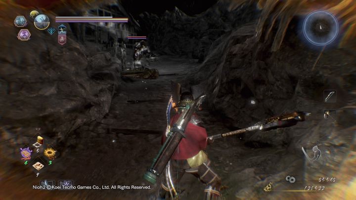 Kieruj się w górę, tam napotkasz Nure-Onna, pokonaj ją i idź w górę po drabinie - Zmierzch na górze Tenno | Solucja NiOh 2 - NiOh 2 - poradnik do gry