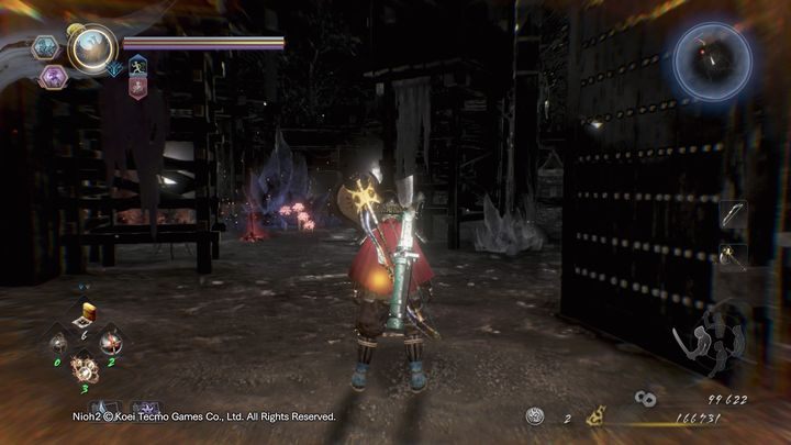 Bezpieczniejszą opcją jednak jest pójście w lewo i pokonanie Yoki, który się tam znajduje - Zmierzch na górze Tenno | Solucja NiOh 2 - NiOh 2 - poradnik do gry