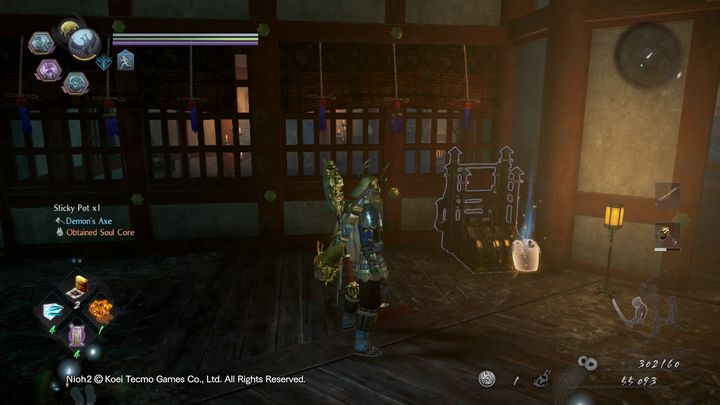W pomieszczeniu z Namahage zauważysz dźwignie, która obróci mini most, odblokowując skrót do bossa - NiOh 2: Mauzoleum zła, solucja - NiOh 2 - poradnik do gry