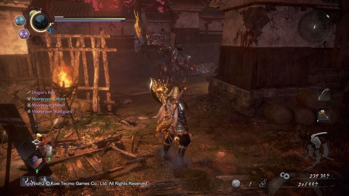 Idź dalej, napotkasz tam Mezuki, uważaj na jego powolne, lecz dalekosiężne ataki - NiOh 2: Bystry demon, solucja - NiOh 2 - poradnik do gry