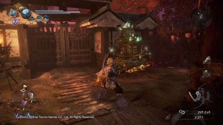 Na samej górze znajdziesz czwarty chram oraz drzwi do areny z bossem, który przeszkadzał ci wcześniej, jest to Daidara Bocchi - NiOh 2: Bystry demon, solucja - NiOh 2 - poradnik do gry