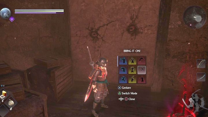 Zdecydowanie bezpieczniejszą metodą odsłonięcia przejścia jest użycie gestów - NiOh 2: Nurikabe i Mimic - jak sobie poradzić? - NiOh 2 - poradnik do gry
