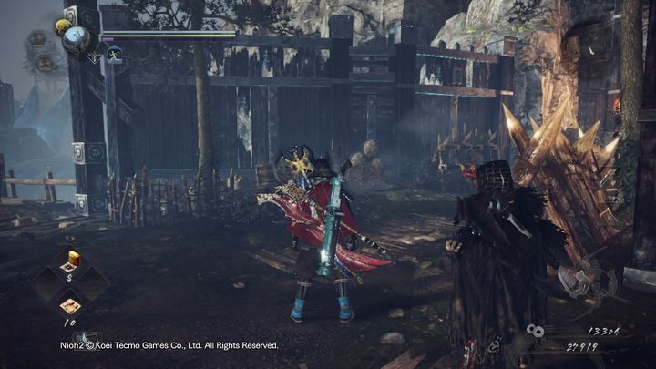 Gdy już pokonasz dwóch żołnierzy, idź główną ścieżką w górę - Ciała i lód | Solucja NiOh 2 - NiOh 2 - poradnik do gry