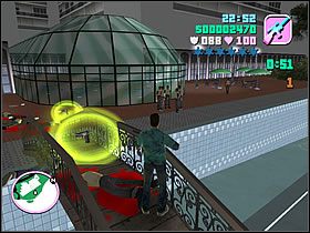 Wtedy zeskocz do basenu i ruszaj w jego przeciwległą stronę - Numer 10 Rampage - Grand Theft Auto: Vice City - poradnik do gry