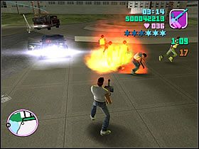 Tak powinieneś nabić odpowiednią ilość, uważaj tylko na policje i strażaków - Numer 20 Rampage - Grand Theft Auto: Vice City - poradnik do gry