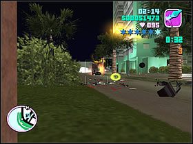 Zacznij od rozwalenia samej łodzi, dzięki czemu pozostanie Ci tylko dziewięć pojazdów, a jeśli się spieszyłeś ponad minuta czasu - Numer 29 Rampage - Grand Theft Auto: Vice City - poradnik do gry