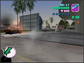 Staraj się trafiać bezpośrednio w dany pojazd, inaczej trafienie może nie zostać zaliczone - Numer 31 Rampage - Grand Theft Auto: Vice City - poradnik do gry