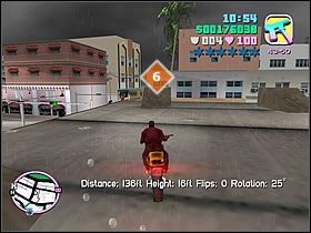 Ten skok jest powiązany z poprzednim - Numer 1-6 Unique Stunt Jumps - Grand Theft Auto: Vice City - poradnik do gry