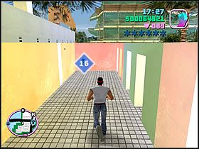 Nieopodal poprzedniej paczki znajduje się właśnie ta - Numer 16-20 Hidden Packages - Grand Theft Auto: Vice City - poradnik do gry