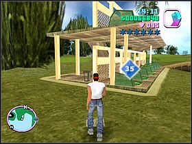 Na tej samej wyspie przejedź przez mostek w stronę struktury, przy której wykonywałeś misje - Numer 31-35 Hidden Packages - Grand Theft Auto: Vice City - poradnik do gry