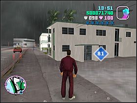 Zanim miniesz rogatki do portu, przyjrzyj się niewielkim budynkom przy autostradzie - Numer 81-85 Hidden Packages - Grand Theft Auto: Vice City - poradnik do gry