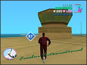 Musisz dostać się na dach budynku, znajdującego się przy terenie lotniska - Numer 86-90 Hidden Packages - Grand Theft Auto: Vice City - poradnik do gry