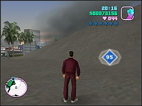 Teraz udaj się na dach terminalu, w okolice, gdzie wcześniej był Rampage - Numer 91-95 Hidden Packages - Grand Theft Auto: Vice City - poradnik do gry