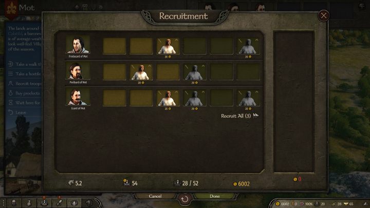 Żołnierzy możesz rekrutować w miastach i wioskach. - M&B 2 Bannerlord: Porady na start - Mount and Blade 2 Bannerlord - poradnik do gry