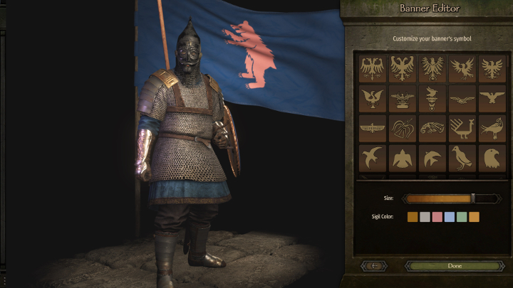 Okno edycji sztandaru otworzysz za pomocą przycisku B. - M&B 2 Bannerlord: Jak zmienić sztandar, jak stworzyć własny? - Mount and Blade 2 Bannerlord - poradnik do gry
