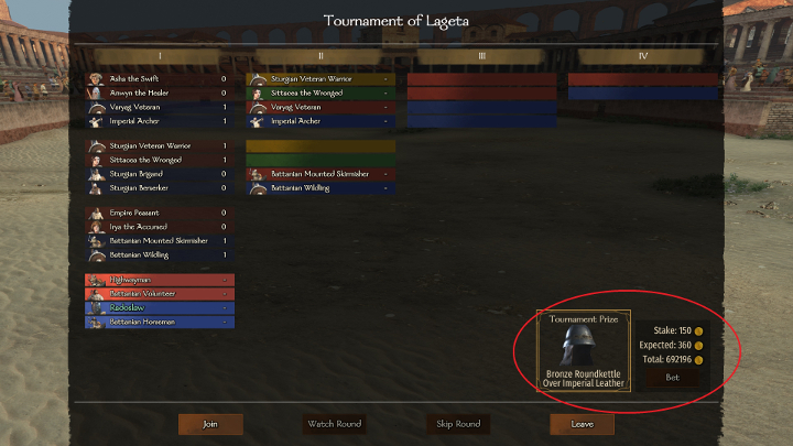 Turnieje oferują lepsze nagrody od aren. - M&B 2 Bannerlord: Jak walczyć i wygrać na arenie i w turniejach? - Mount and Blade 2 Bannerlord - poradnik do gry