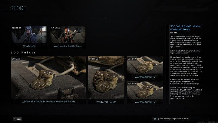 Warto tutaj zaznaczyć fakt, że za COD Points nie da się kupić niczego, co dałoby Graczowi przewagę nad przeciwnikami w trakcie rozgrywki w Call of Duty Warzone - Warzone: Sklep - COD Points, przepustka bojowa, free gift pack - Call of Duty Warzone - poradnik do gry