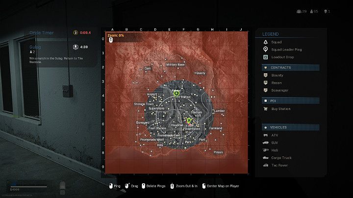 Mapa w Call of Duty Warzone została otoczona specjalnym pierścieniem, który jak wiadomo, z czasem zacznie się zacieśniać - Warzone: Porady na start - Call of Duty Warzone - poradnik do gry