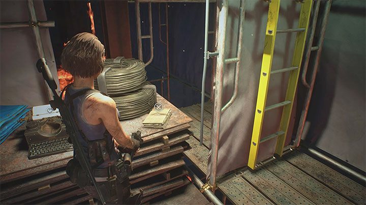 Notatka znajduje się na jednym z wyższych rusztowań płonącego budynku Demolition Site - Resident Evil 3: Miejsce rozbiórki sekrety, znajdźki - Resident Evil 3 - poradnik do gry
