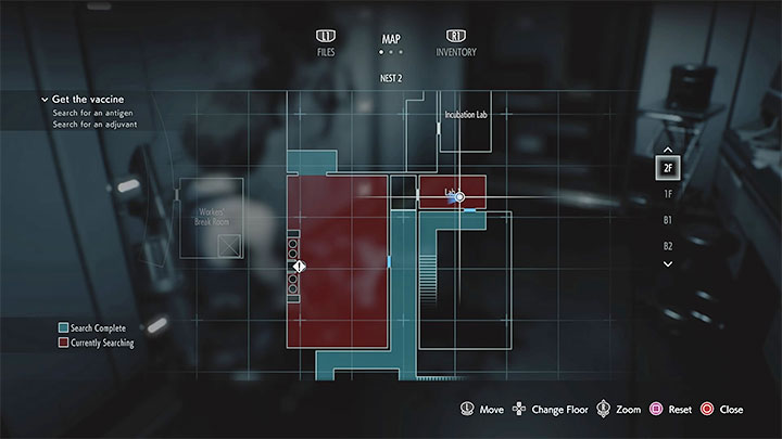 W pomieszczeniu Lab 1 na poziomie 2F zdobędziesz fiolkę Culture Sample - Resident Evil 3: Zagadka ze szczepionką w Gnieździe 2 - Resident Evil 3 - poradnik do gry