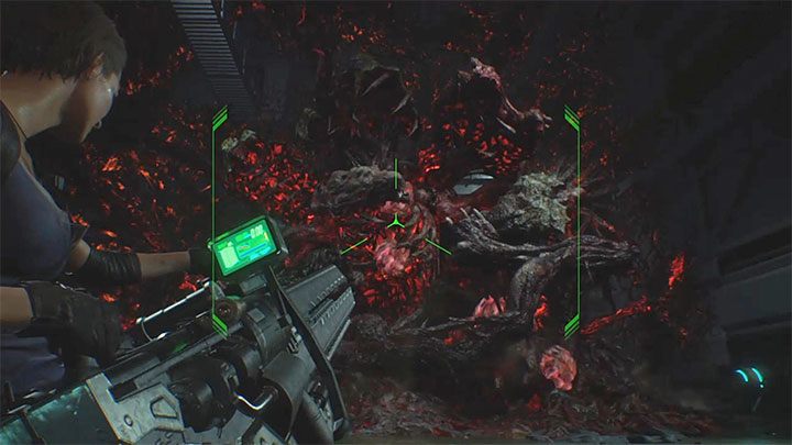 Jeżeli pośpieszysz się powinieneś zdołać aktywować 2 źródła energii zanim Nemesis wznowi ataki - Resident Evil 3: Nemesis, boss finałowy - Resident Evil 3 - poradnik do gry