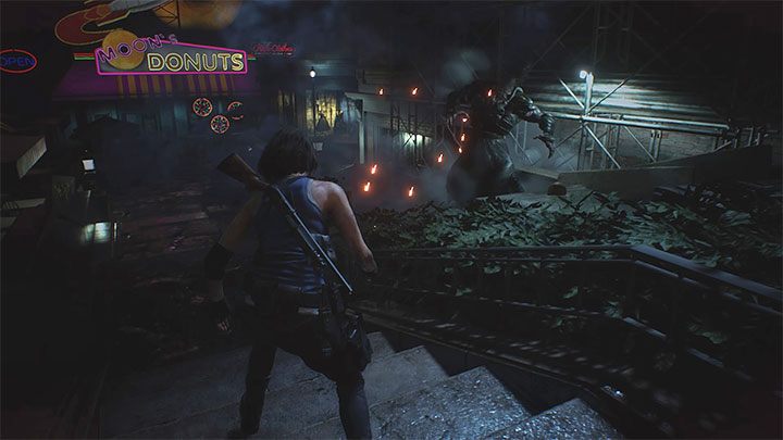 Do osłabiania Nemesisa skuteczne mogą być także granaty odłamkowe - Resident Evil 3: Nemesis - główny antagonista - Resident Evil 3 - poradnik do gry