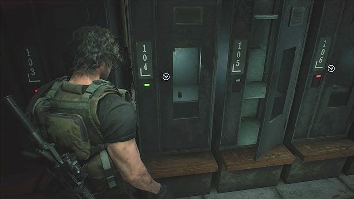Do rozwiązania jest tu mini-zagadka z otwarciem prawidłowej skrytki - Resident Evil 3: Komisariat policji solucja, opis przejścia - Resident Evil 3 - poradnik do gry
