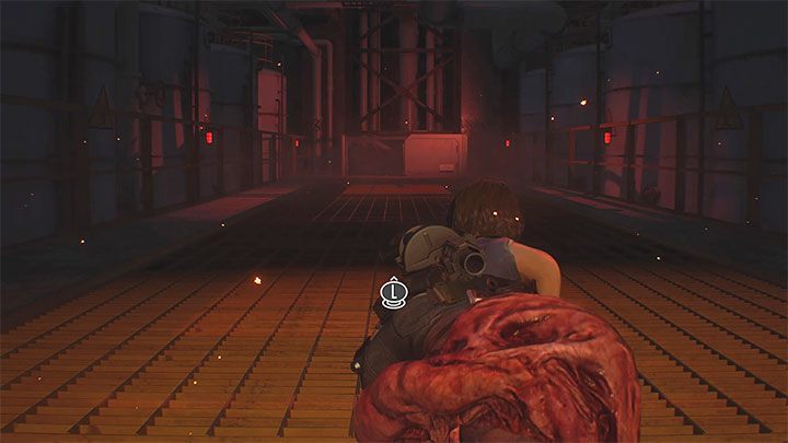 Kolejna scenka jest częściowo interaktywna - musisz się jedynie czołgać przed siebie, tzn - Resident Evil 3: Finał, Nemesis solucja, opis przejścia - Resident Evil 3 - poradnik do gry