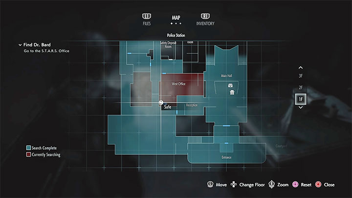Sejf oraz składowana w nim torba znajdują się w biurze West Office na parterze komisariatu - Resident Evil 3: Komisariat policji sekrety, znajdźki - Resident Evil 3 - poradnik do gry