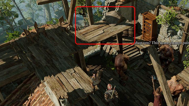 Na pewno warto zwrócić uwagę na pułapkę, która wisi tuż nad głową jednego z Ogrów - Baldurs Gate 3: Jak pokonać Gruda Oświecony (Lump the Enlightened) w BG3? - Baldurs Gate 3 - poradnik do gry